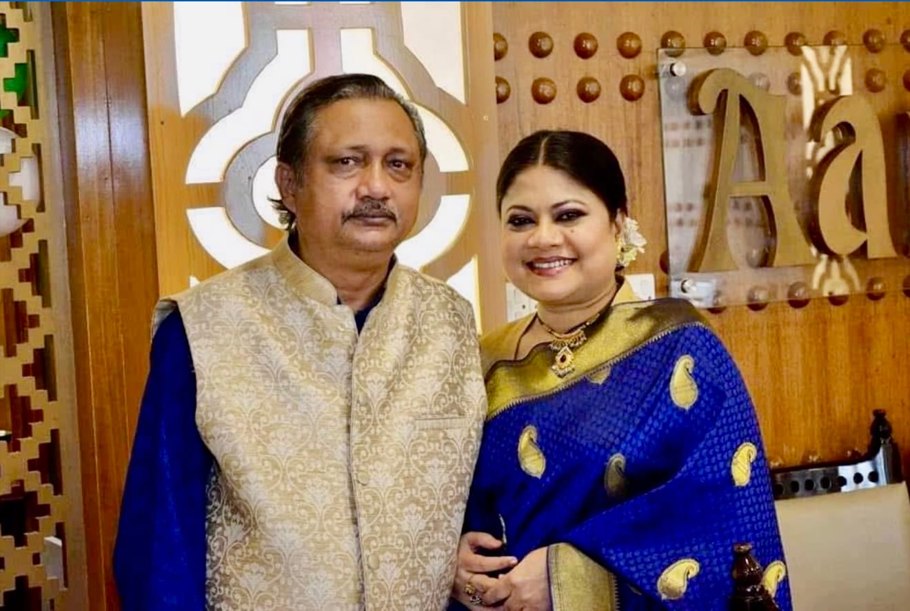 Kanak Chapa with husband